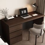 Reversible Corner Writing Table with Drawers - Image 2